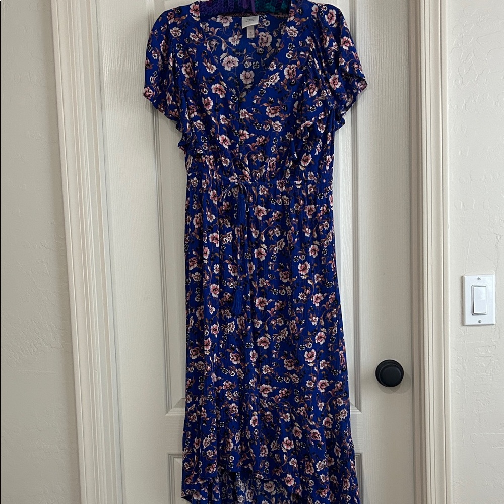 Knox Rose Royal Blue Floral Maxi Dress